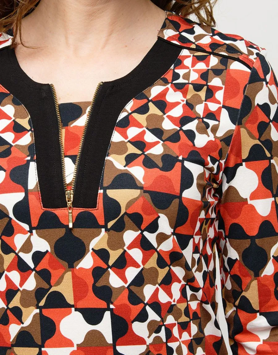 Christine Laure T-shirts|Hauts*T-shirt imprimé rouge