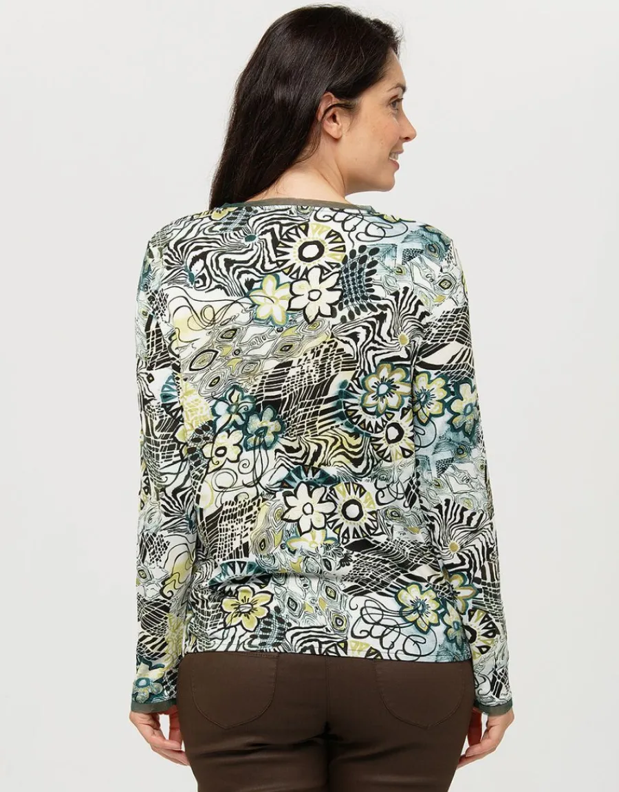 Christine Laure T-shirts|Hauts*T-shirt imprimé vert