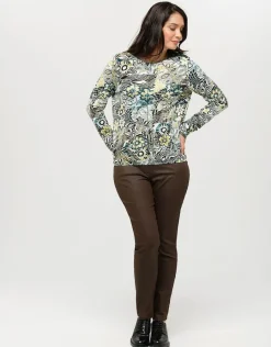 Christine Laure T-shirts|Hauts*T-shirt imprimé vert