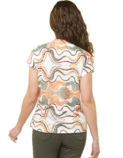 Christine Laure T-shirts|Hauts*T-shirt kaki orange