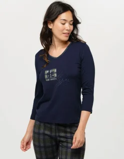 Christine Laure T-shirts|Hauts*T-shirt marine imprimé