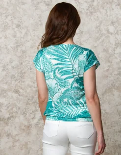 Christine Laure T-shirts|Hauts*T-shirt motif émeraude