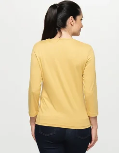Christine Laure T-shirts|Hauts*T-shirt motif ocre