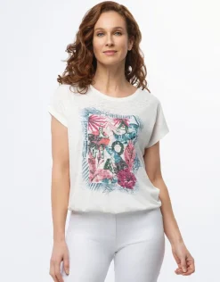 Christine Laure T-shirts|Hauts*T-shirt motif tropical