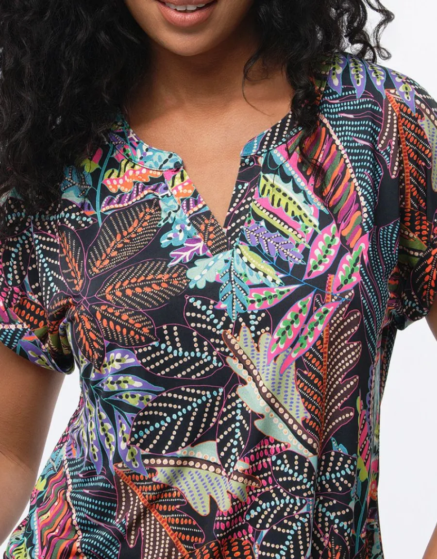 Christine Laure T-shirts|Hauts*T-shirt multicolore motif