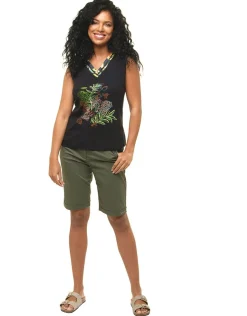 Christine Laure T-shirts|Hauts*T-shirt noir 100% coton