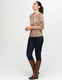 Christine Laure T-shirts|Hauts*T-shirt ocre floral