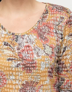 Christine Laure T-shirts|Hauts*T-shirt ocre floral