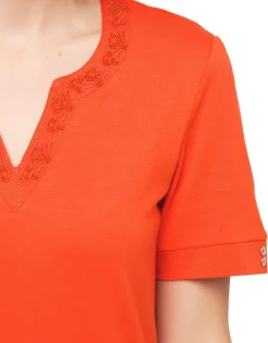 Christine Laure T-shirts|Hauts*T-shirt orange coton