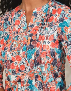 Christine Laure T-shirts|Hauts*T-shirt orange imprimé