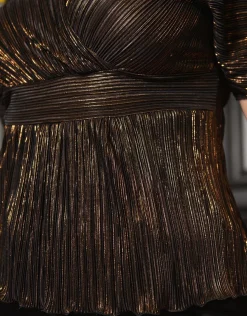 Christine Laure T-shirts|Hauts*T-shirt plissé chic noir