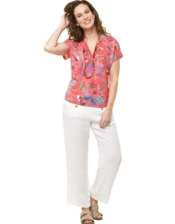 Christine Laure T-shirts|Hauts*T-shirt rouge imprimé