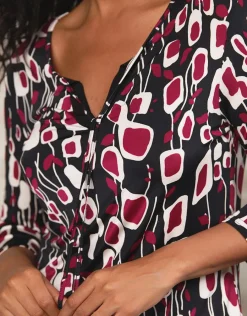 Christine Laure T-shirts|Hauts*T-shirt stretch motif noi