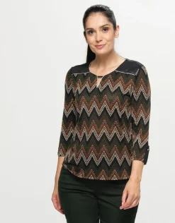 Christine Laure T-shirts|Hauts*T-shirt stretch vert