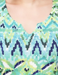 Christine Laure T-shirts|Hauts*T-shirt vert imprimé