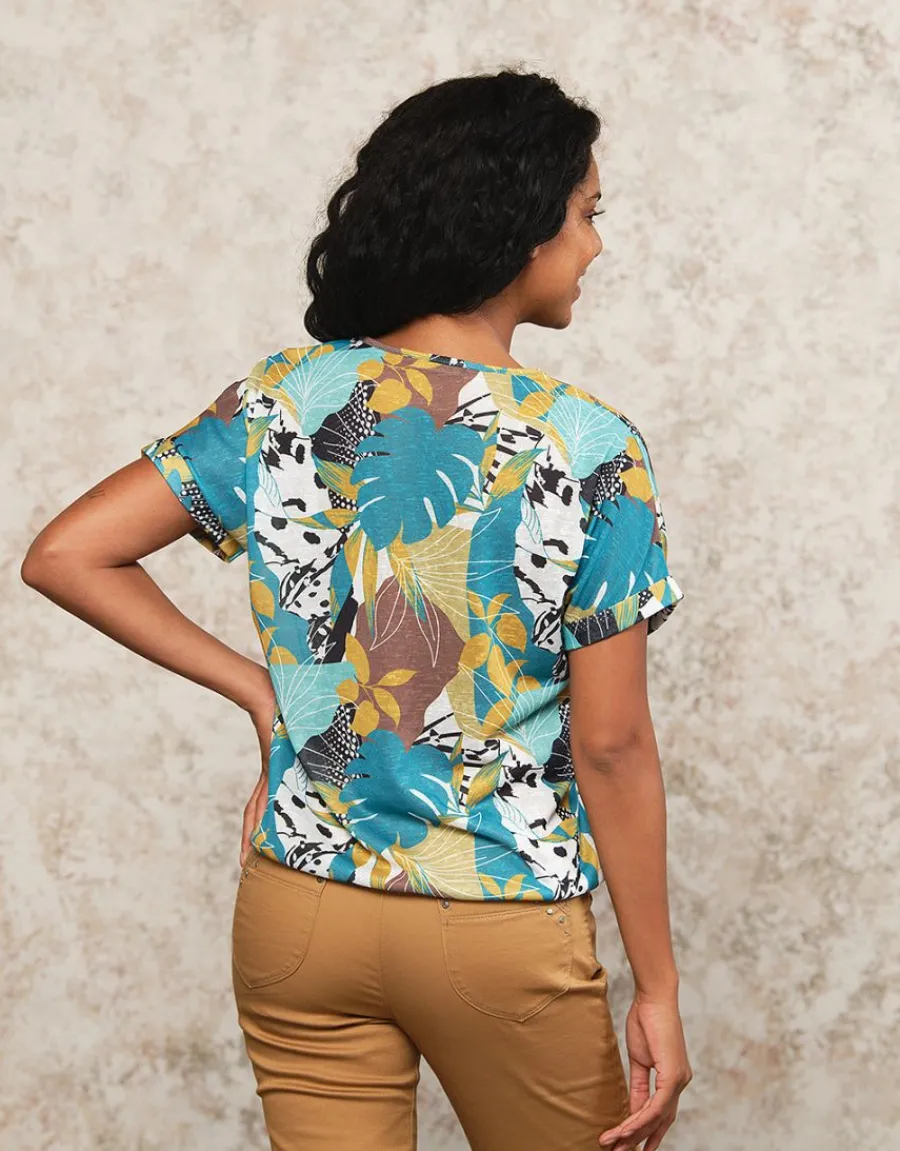 Christine Laure T-shirts|Hauts*T-shirt vert strass