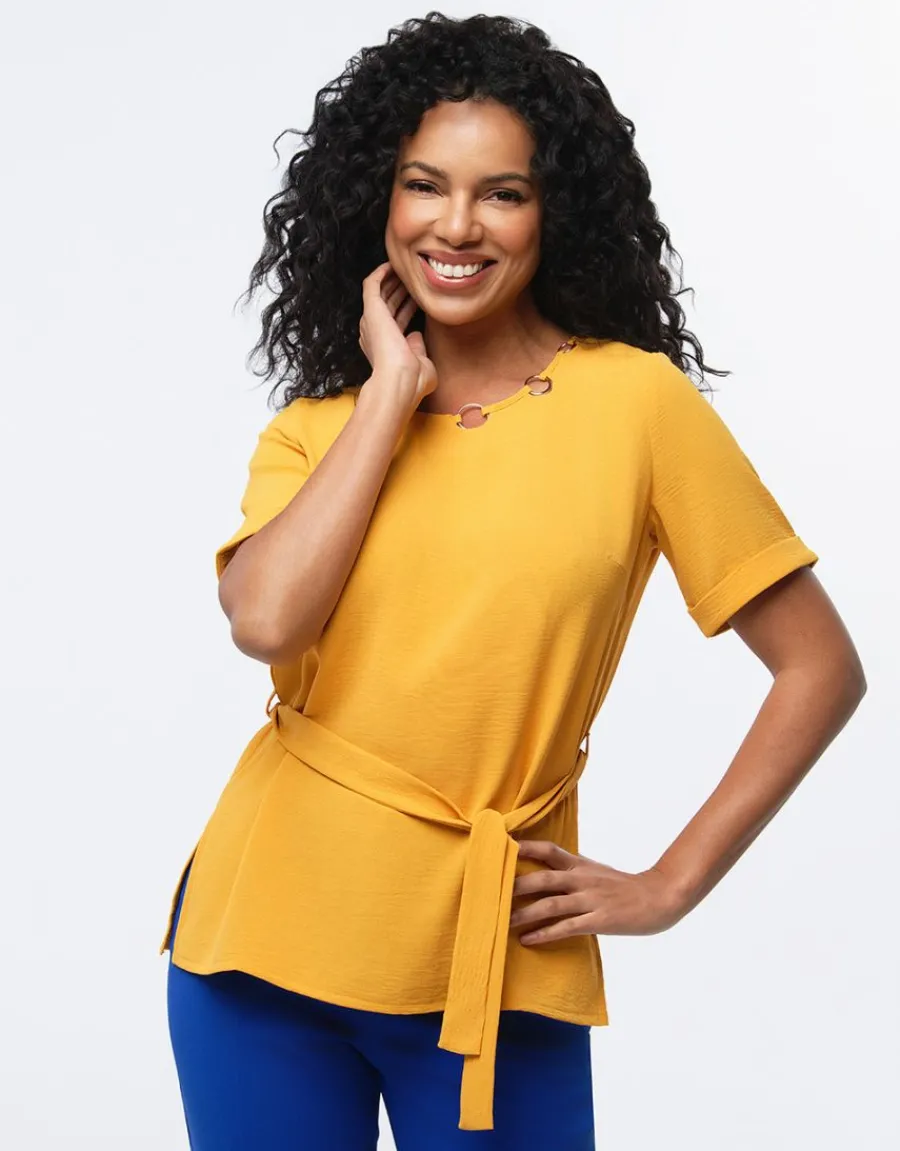 Christine Laure Chemisiers & Blouses|Hauts*Tunique chic ocre