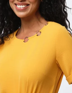 Christine Laure Chemisiers & Blouses|Hauts*Tunique chic ocre