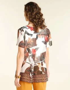 Christine Laure Chemisiers & Blouses|Hauts*Tunique en voile marron