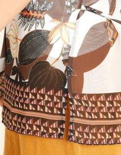 Christine Laure Chemisiers & Blouses|Hauts*Tunique en voile marron