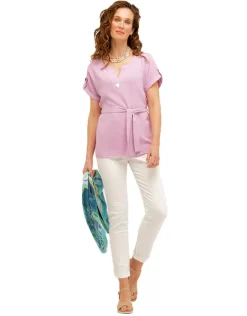 Christine Laure Chemisiers & Blouses|Hauts*Tunique fluide parme