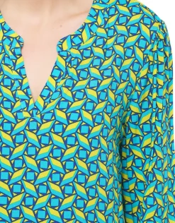 Christine Laure Chemisiers & Blouses|Hauts*Tunique imprimée verte