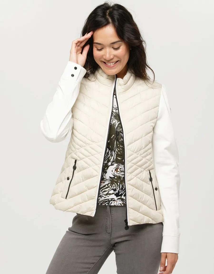 Christine Laure Casual|Vestes*Veste beige bi-matière
