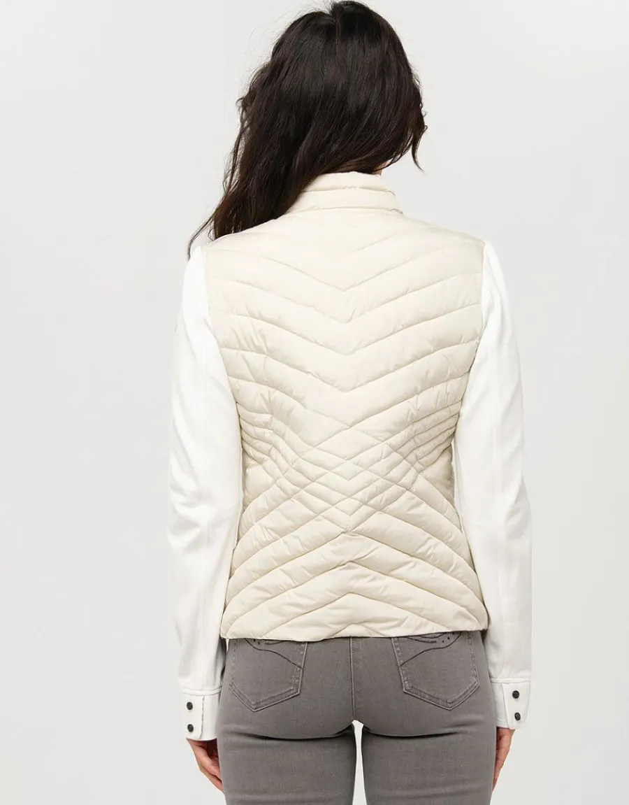 Christine Laure Casual|Vestes*Veste beige bi-matière