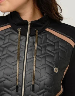 Christine Laure Casual|Vestes*Veste bi-matière noir