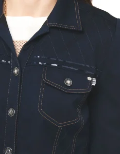 Christine Laure Casual|Vestes*Veste bleu denim