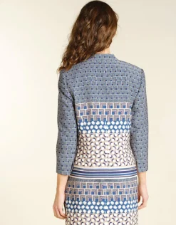 Christine Laure Habillées|Vestes*Veste bleue géométrique