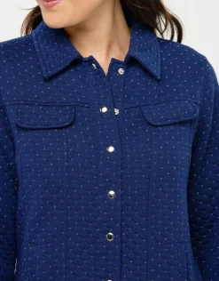 Christine Laure Casual|Vestes*Veste boutonnée bleu