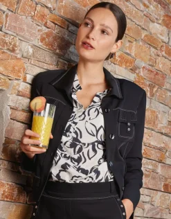 Christine Laure Habillées|Vestes*Veste chemise noire