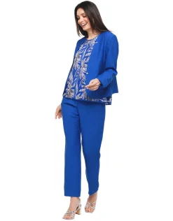 Christine Laure Habillées|Vestes*Veste chic bleu roi