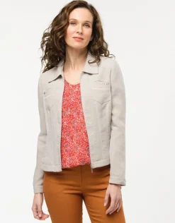 Christine Laure Habillées|Vestes*Veste chic courte beige