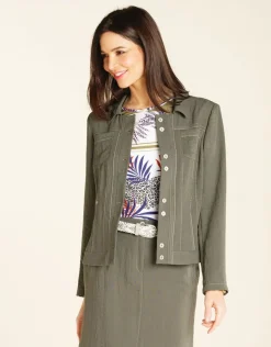 Christine Laure Habillées|Vestes*Veste chic kaki