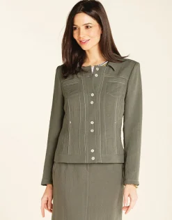 Christine Laure Habillées|Vestes*Veste chic kaki