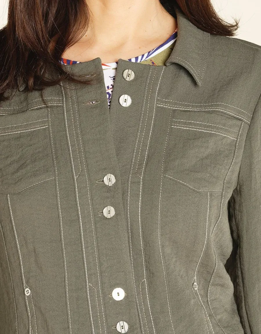 Christine Laure Habillées|Vestes*Veste chic kaki