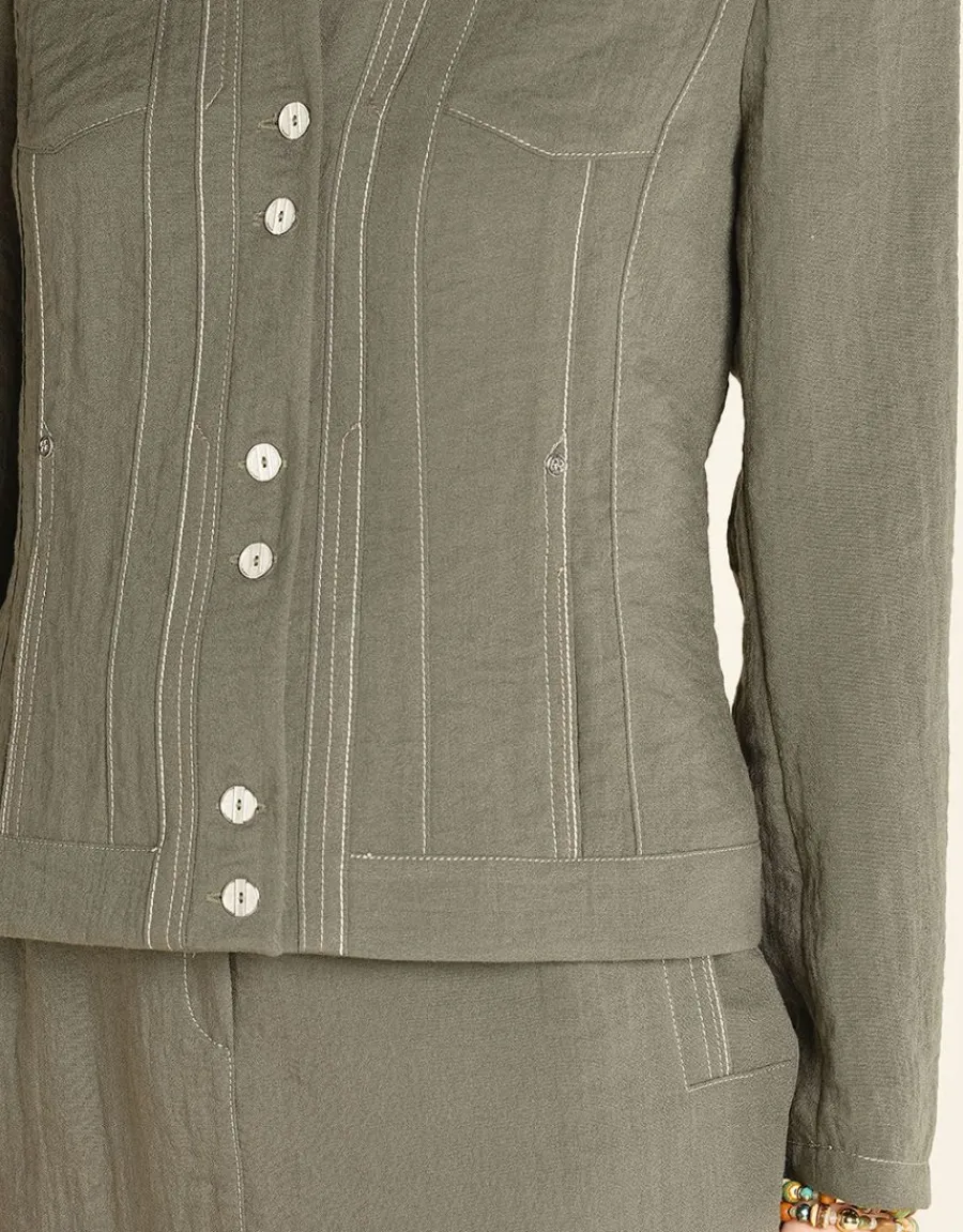 Christine Laure Habillées|Vestes*Veste chic kaki