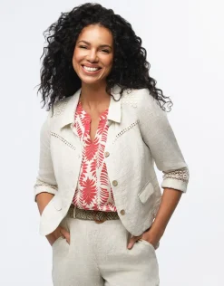 Christine Laure Habillées|Vestes*Veste chic lin beige