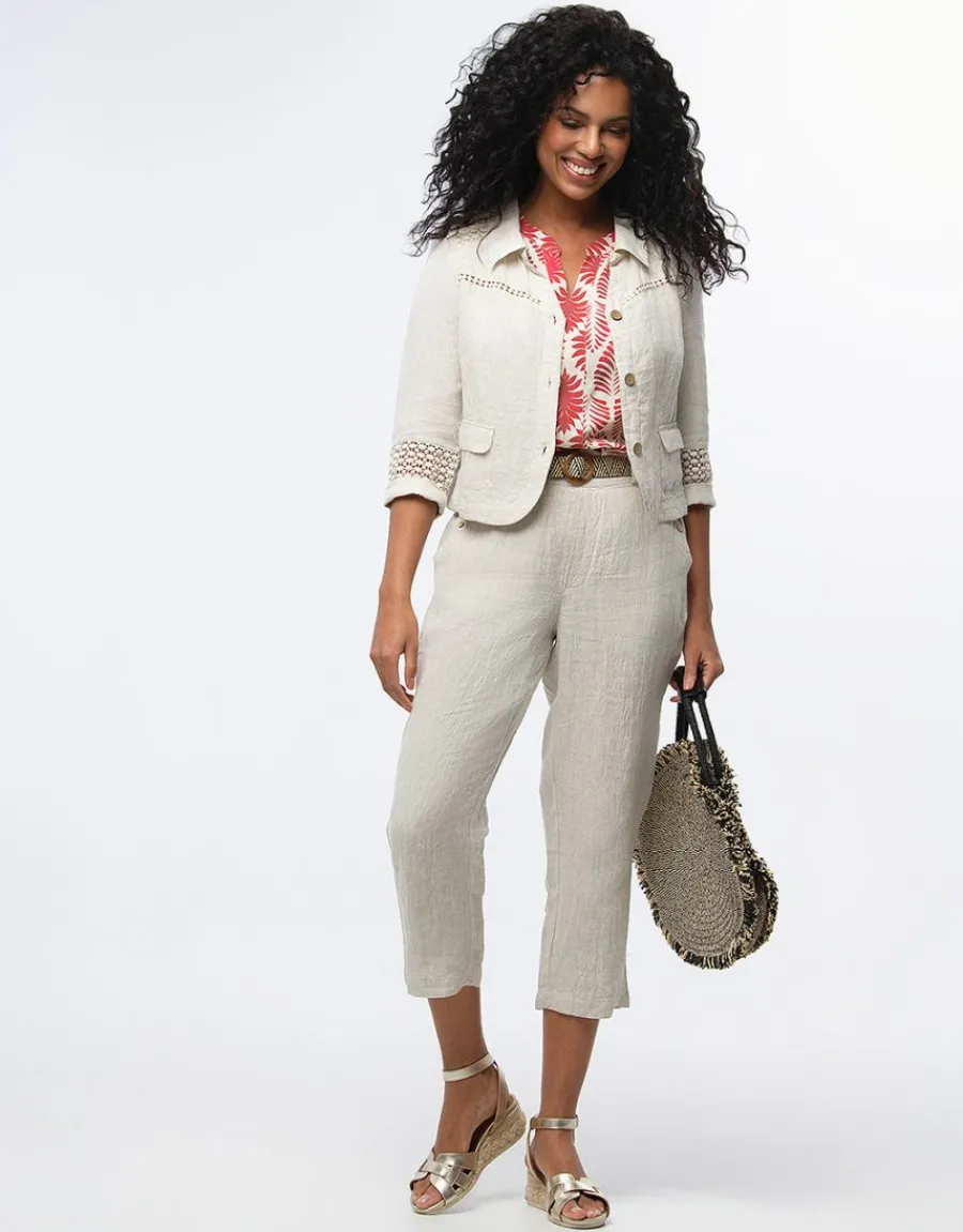 Christine Laure Habillées|Vestes*Veste chic lin beige