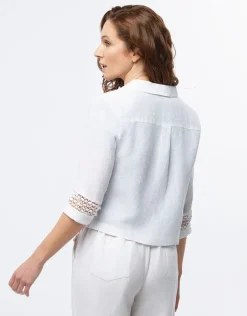 Christine Laure Habillées|Vestes*Veste chic lin blanc