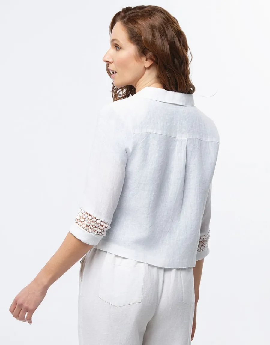 Christine Laure Habillées|Vestes*Veste chic lin blanc