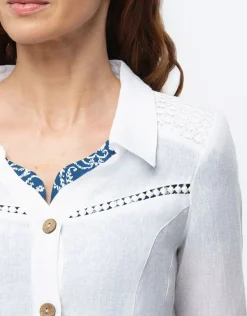 Christine Laure Habillées|Vestes*Veste chic lin blanc