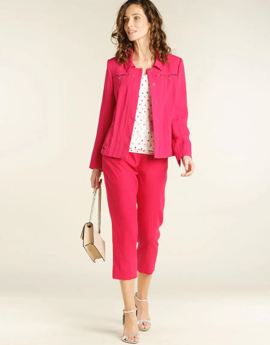 Christine Laure Habillées|Vestes*Veste chic rose fuchsia