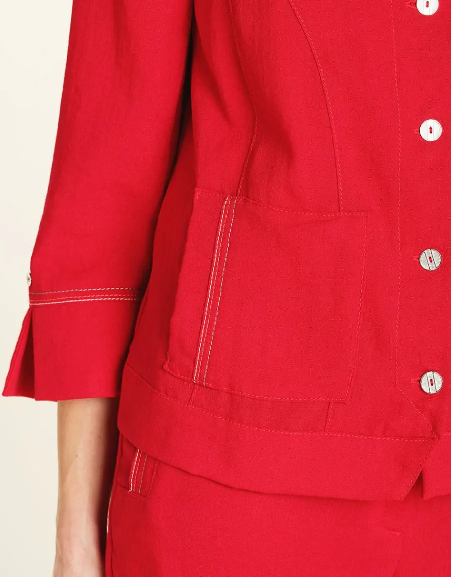 Christine Laure Habillées|Vestes*Veste chic rouge