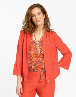 Christine Laure Habillées|Vestes*Veste chic rouge légère