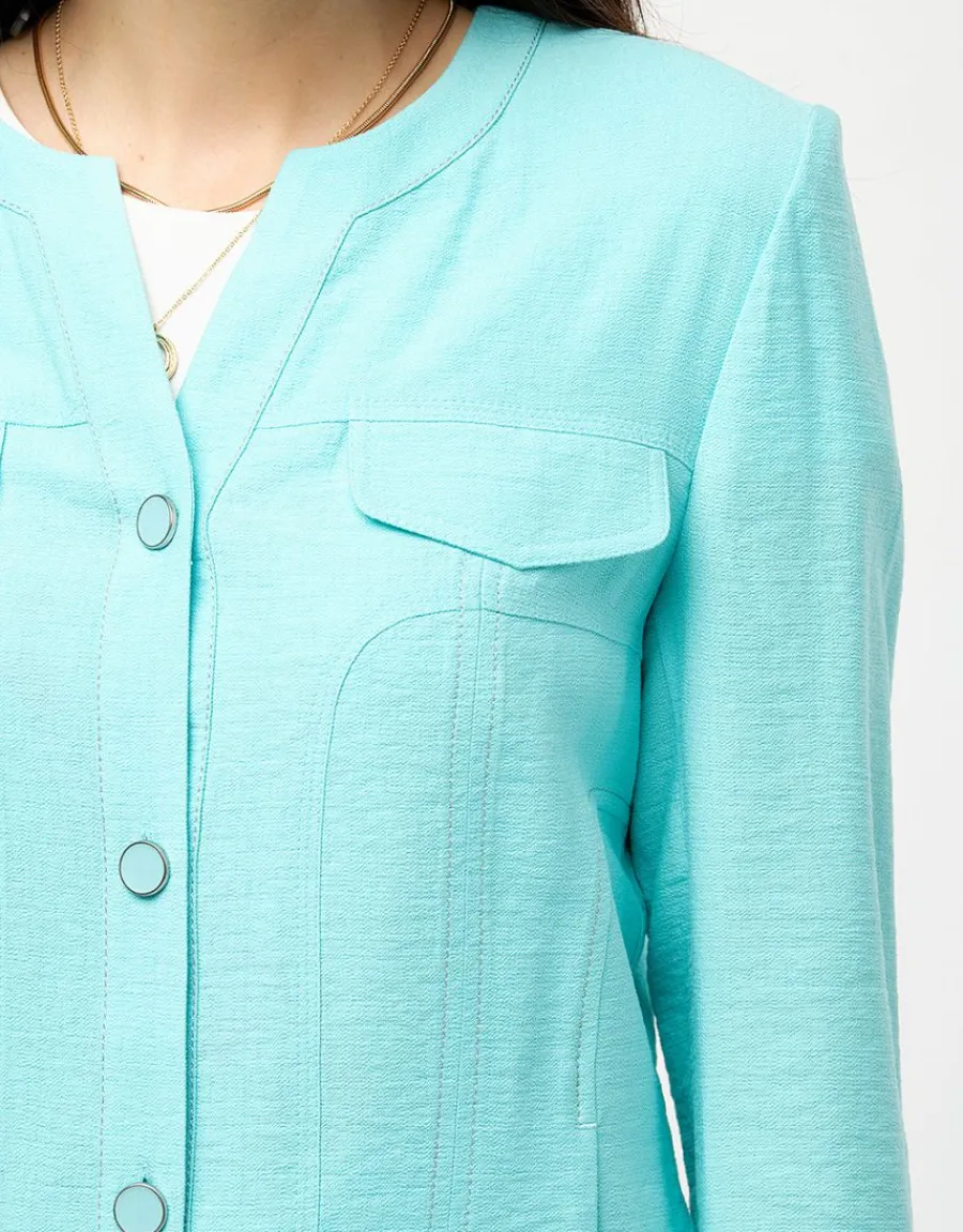 Christine Laure Habillées|Vestes*Veste chic turquoise
