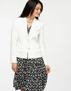 Christine Laure Habillées|Vestes*Veste col tailleur écru