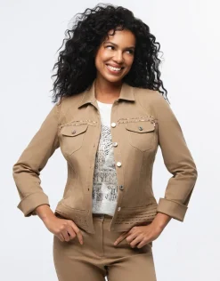 Christine Laure Casual|Vestes*Veste coton beige